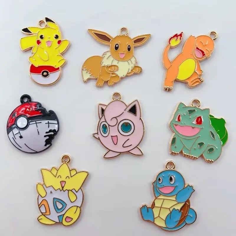 Cartoon Pikachu Charizard Charms Earrings — Swuffy