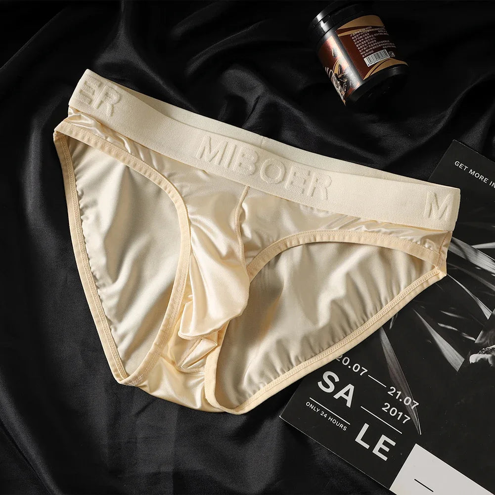 Briefs Underwear Ice Silk Satin — Swuffy