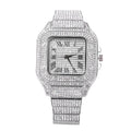 Full Diamond Square Quartz Watch — Swuffy