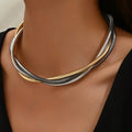 Punk Gold Multilayer Wrap Necklace — Swuffy