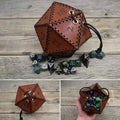 Dice Bag Polygonal Dice Leather — Swuffy