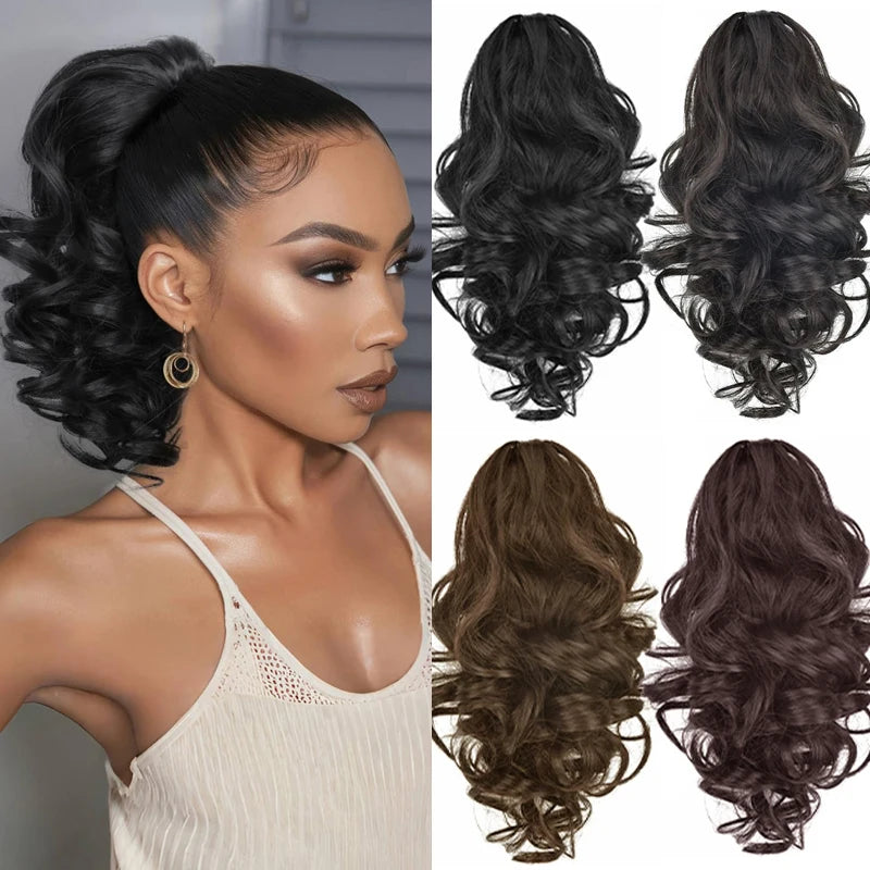 Inch Wavy Hair Ponytail Wig — Swuffy