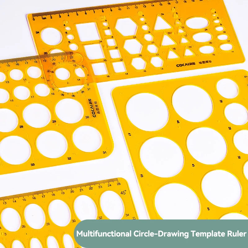Circular Oval Ruler Durable Drawing — Swuffy