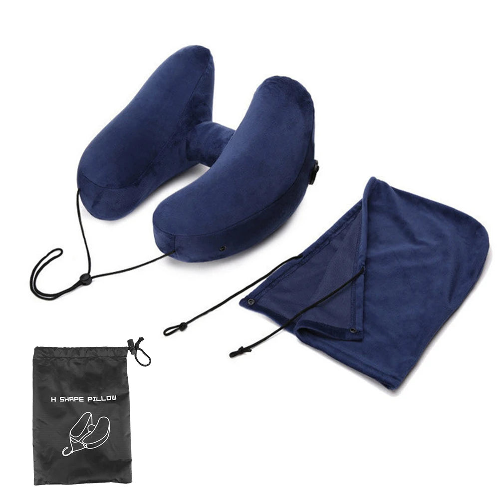 Shaped Pillow Inflatable Neck Pillow — Swuffy