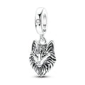 Sterling Silver Charms Bead Wolf — Swuffy