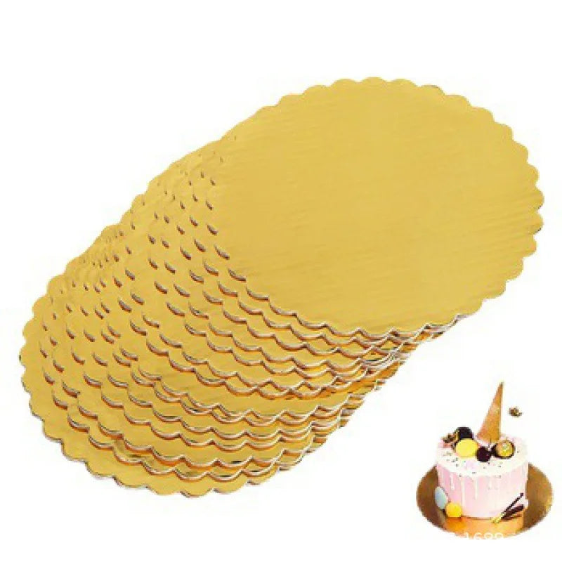 Elegant Golden Cake Boards Disposable — Swuffy