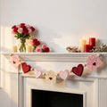 Pink Heart Felt Flower Garland — Swuffy