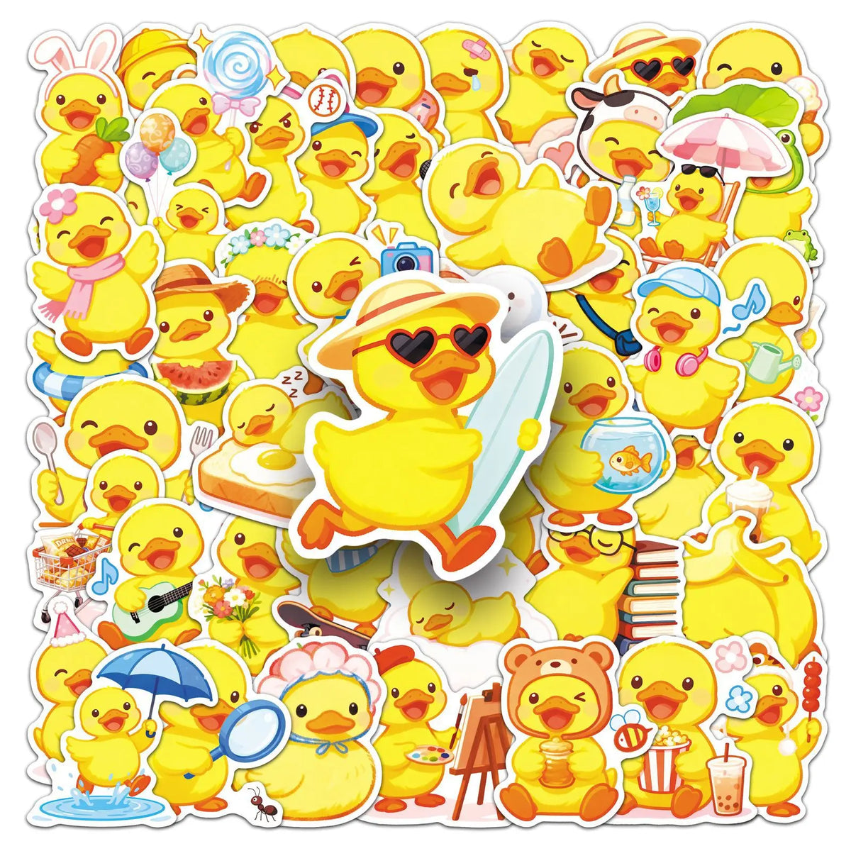 Duck Stickers Edition Yellow Hairy — Swuffy