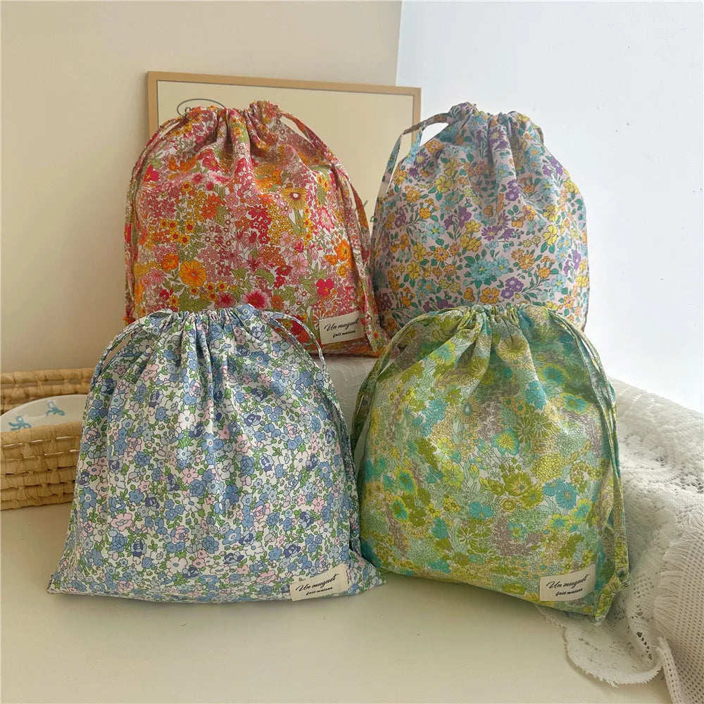Organizer Cotton Makeup Bag Travel — Swuffy