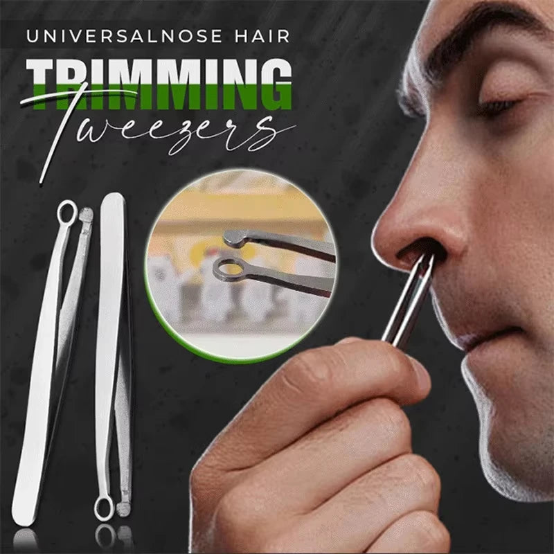 Nose Hair Trimming Tweezers Stainless — Swuffy
