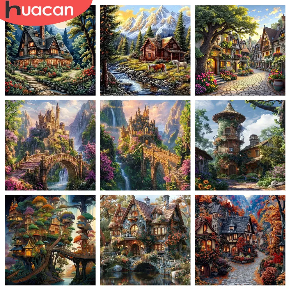 Huacan Diamond Painting House Landscape — Swuffy