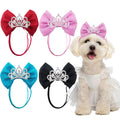 Diamonds Dog Hair Bows Elastic — Swuffy