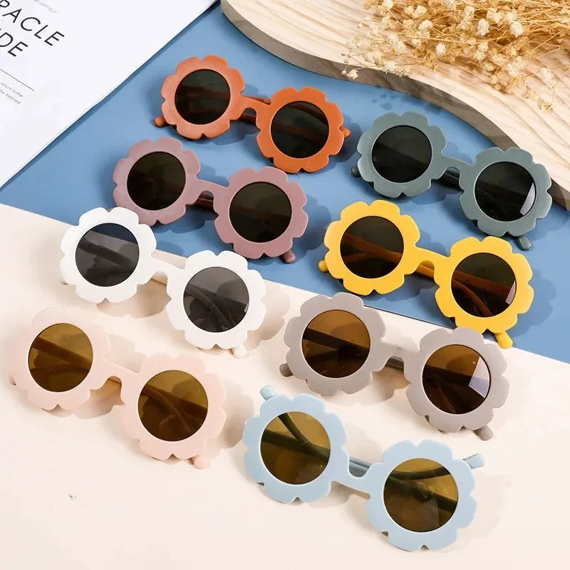 Children Sunglasses Flower Decorate Baby — Swuffy