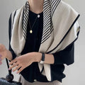 Cm Square Scarf Thin Black — Swuffy