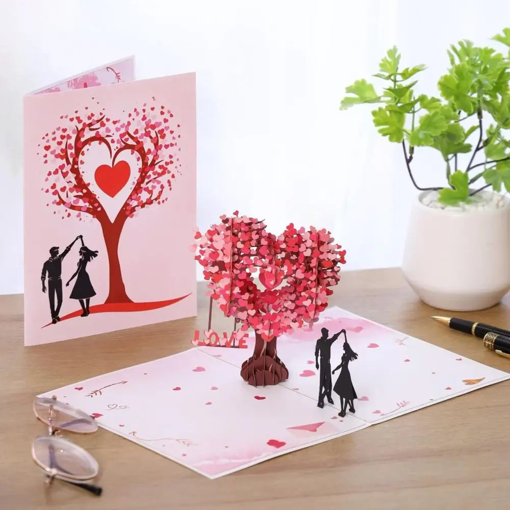 Romantic Heart Tree Greeting Card — Swuffy