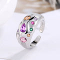 Sterling Silver Ring Zircon Simple — Swuffy