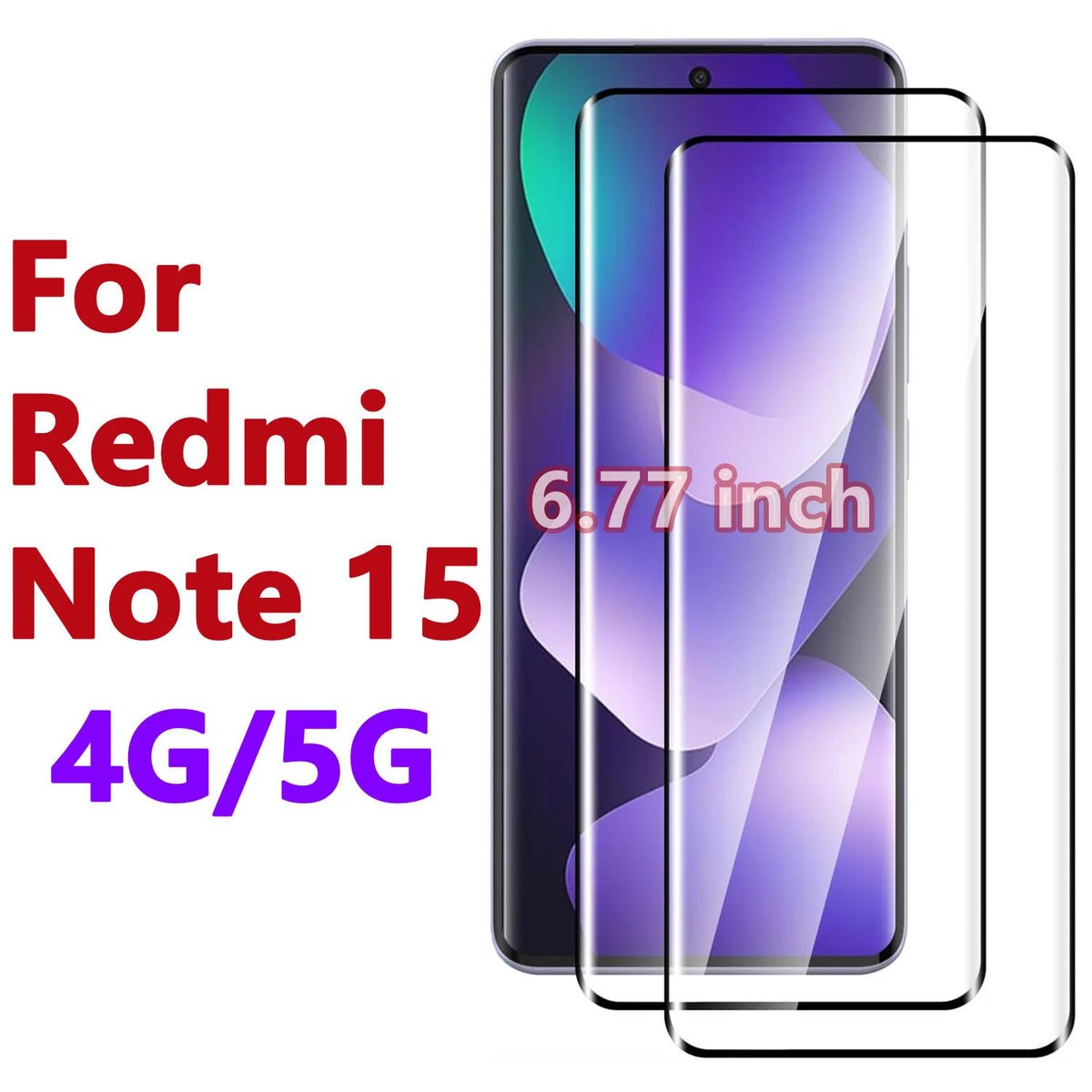 Nuvora Xiaomi Redmi Note 15 4G 5G Tempered — Nuvora