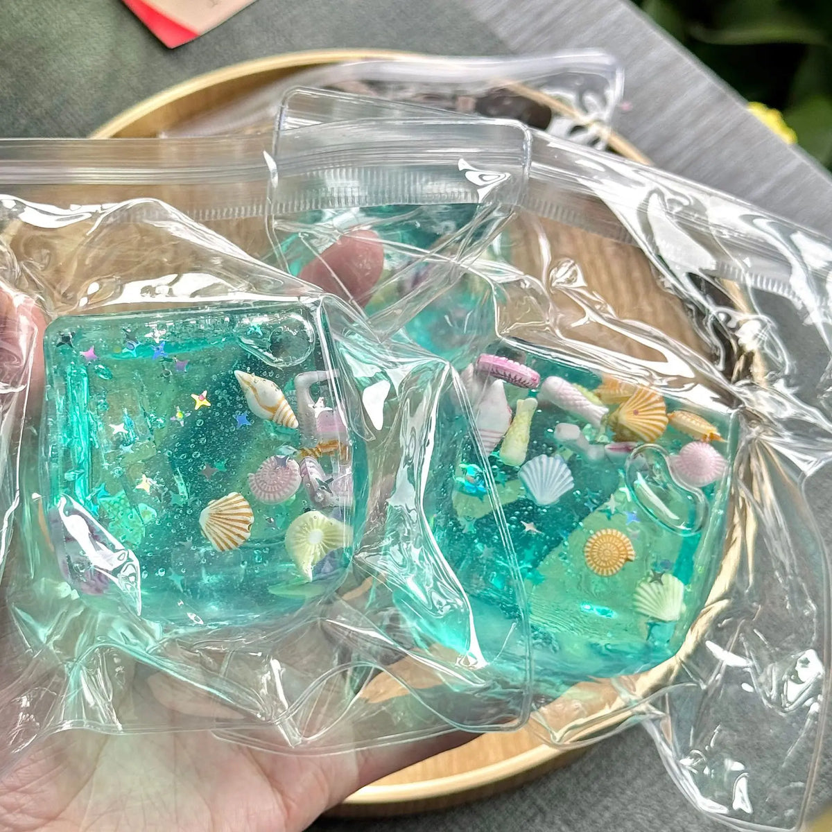 Ocean Shells Ice Cube Stress — Swuffy