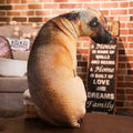Lifelike Dog Throw Pillow — Swuffy