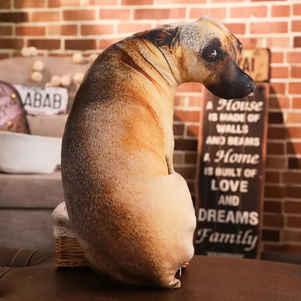 Lifelike Dog Throw Pillow — Swuffy