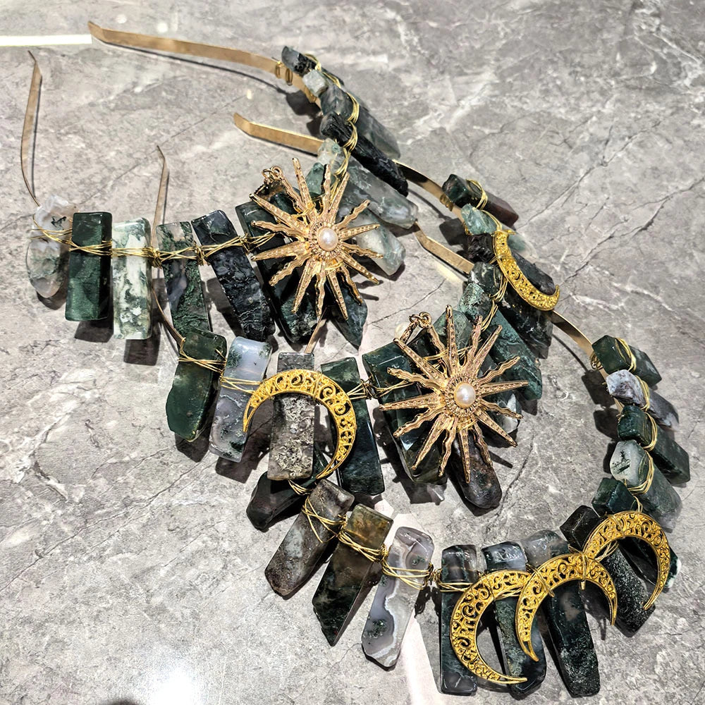 Agate Crystal Hair Crown — Swuffy