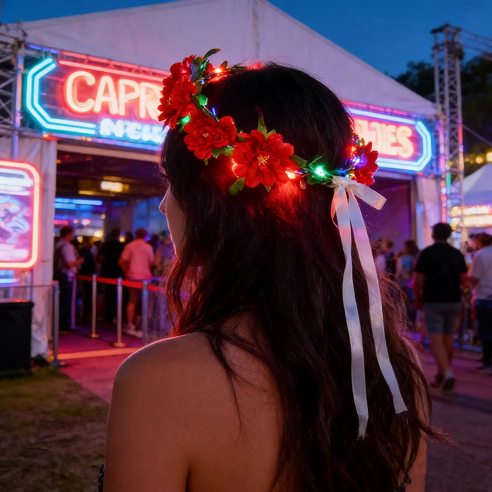 LED Flower Wreath Headband Light — Swuffy