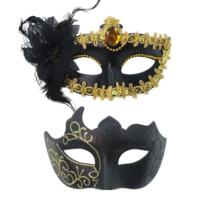 Couple Masks Sexy Painted Masquerade — Swuffy