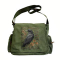 Retro Shoulder Bag Canvas Raven — Swuffy