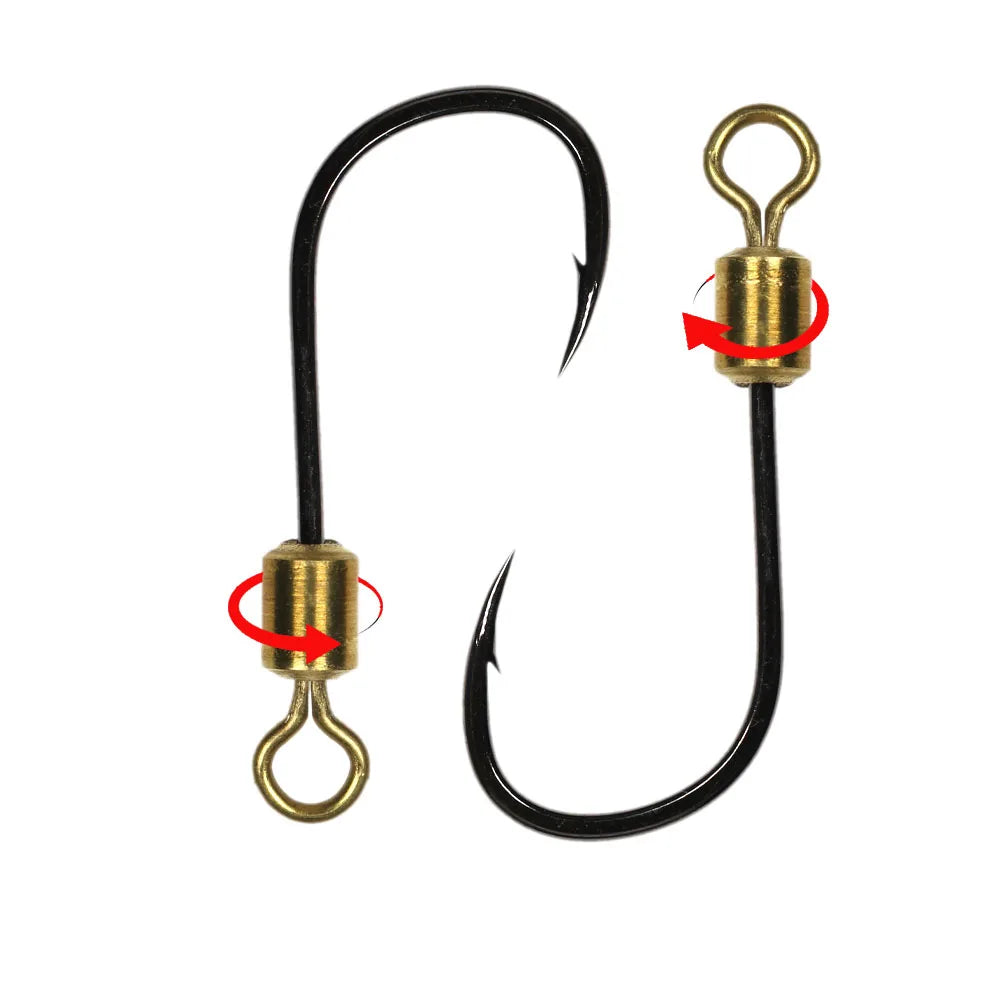 Nuvora Icerio Rotating Fish Hook Swivel High Carbon — Nuvora