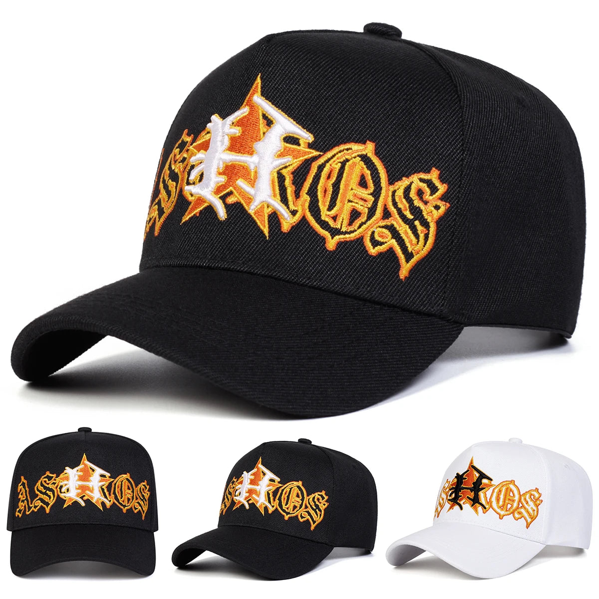 Letter Pentagram Embroidery Baseball Caps — Swuffy