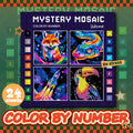 Mystery Mosaic Animal Coloring Book — Swuffy