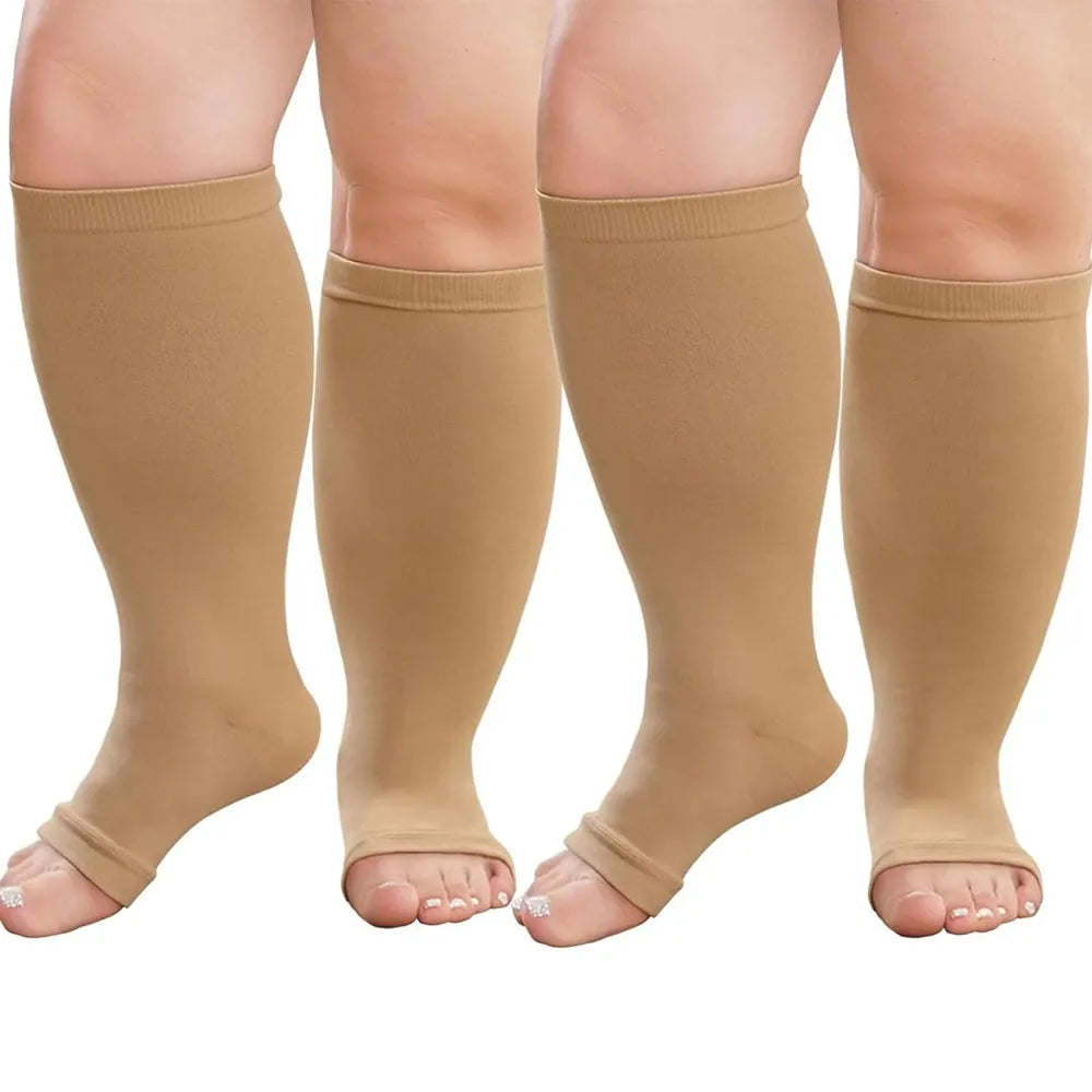 Plus Size Compression Socks Open — Swuffy
