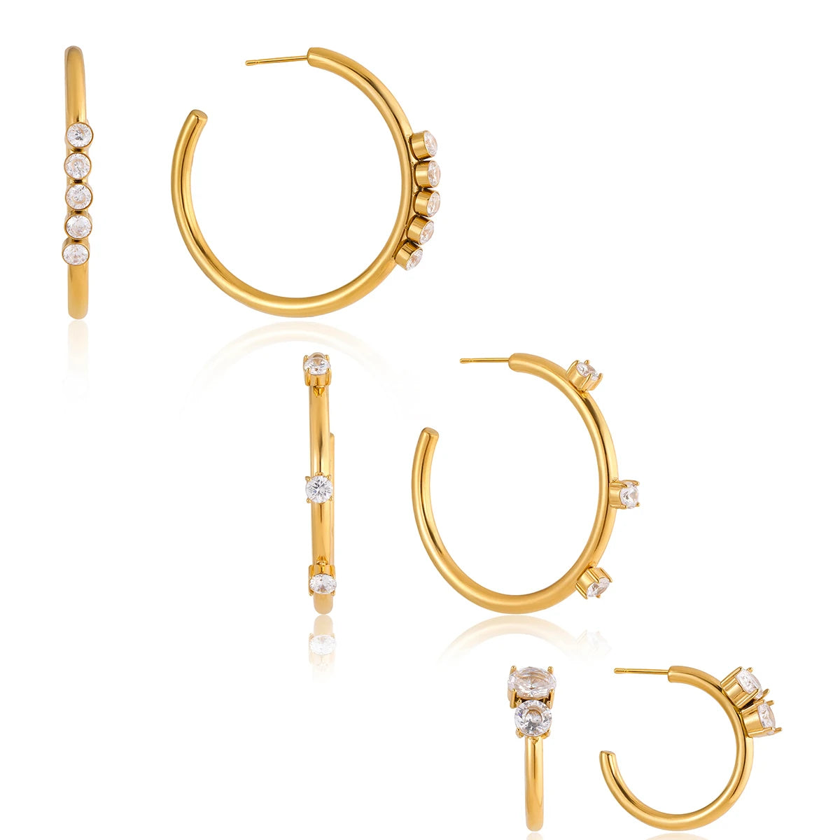 Youthway Delicate Zircon Earrings Minimalist — Swuffy