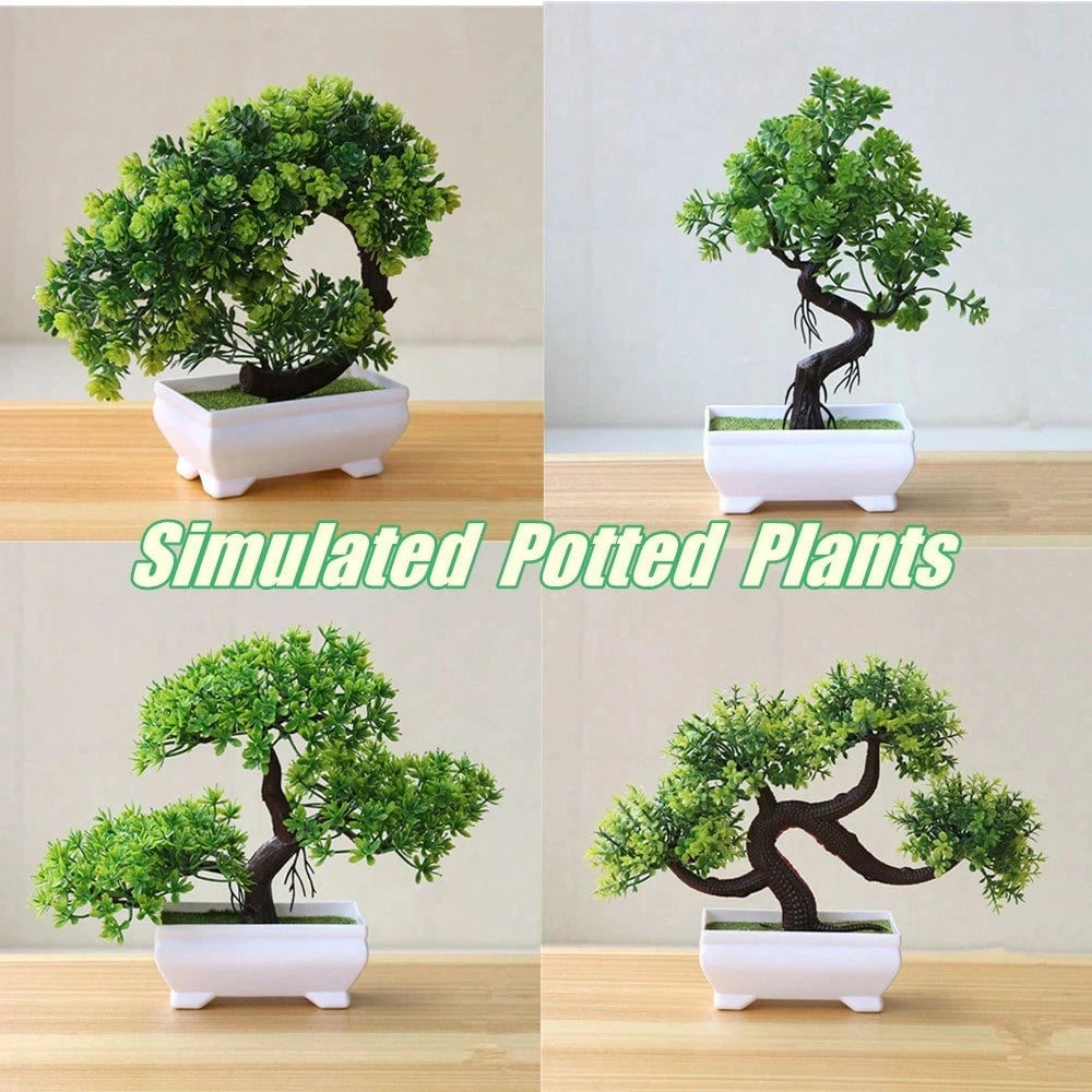 Nuvora Uflower Artificial Bonsai Tree Fake Potted Plants — Nuvora