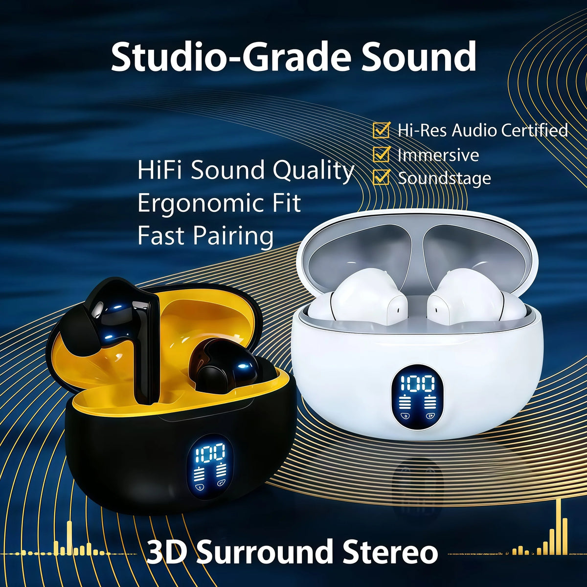 Bestseller Wireless Bluetooth Music Headphones — Swuffy