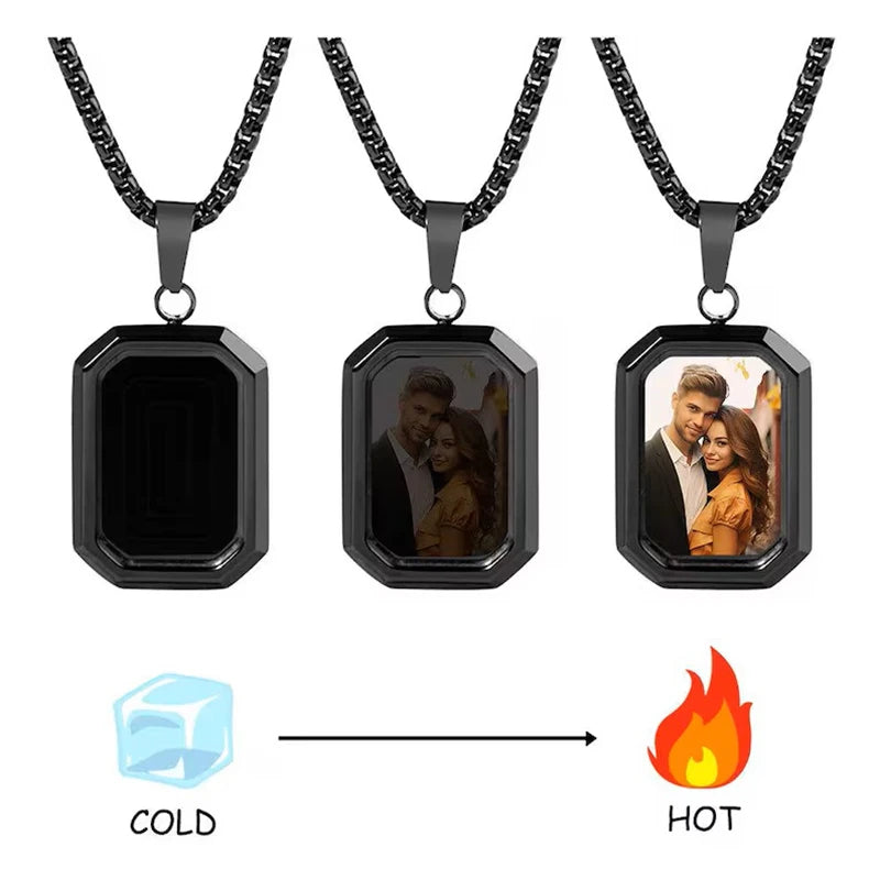 Personalized Temperature Sensitive Photo Necklace — Swuffy
