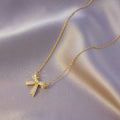 Bow Necklace Steel Chain Copper — Swuffy