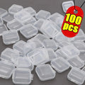 Plastic Square Jewelry Box Earrings — Swuffy