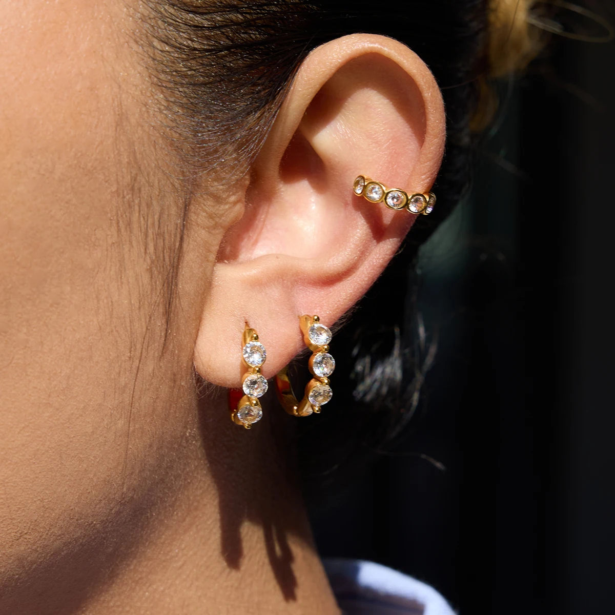 Uworld Classic Zircon Filled Earring — Swuffy