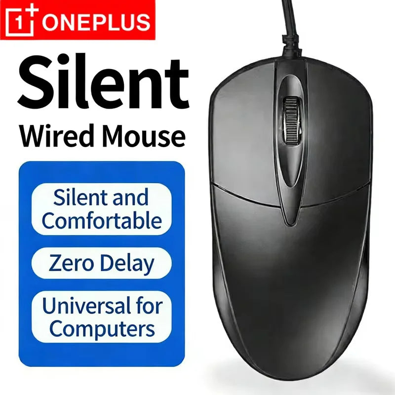 Oneplus USB Wired Mouse Ergonomic — Swuffy