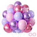 Pink Purple Party Balloons Metallic — Swuffy