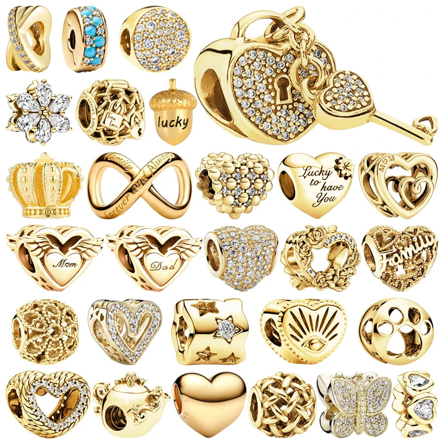 Sparkling Golden Family Heart Forever — Swuffy