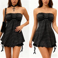 Gothic Strapless Tops Sexy Slim — Swuffy