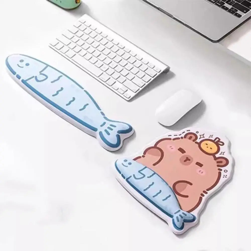 Cartoon Mouse Pad Capybara Printed — Swuffy