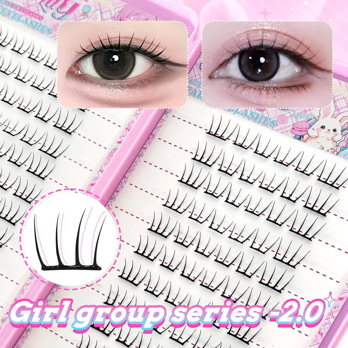 Pop Self Adhesive False Eyelashes — Swuffy