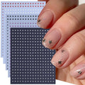 Black White Little Star Nail — Swuffy