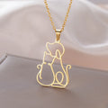 Cazador Cat Dog Pendant Necklace — Swuffy