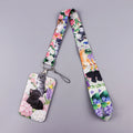 Flower Black Cat Credential Holder — Swuffy