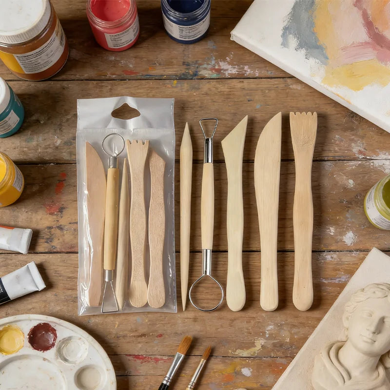 Wooden Clay Sculpting Tool Double — Swuffy