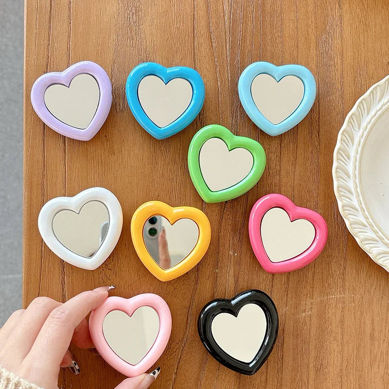 Ins Heart Shaped Makeup Mirror — Swuffy